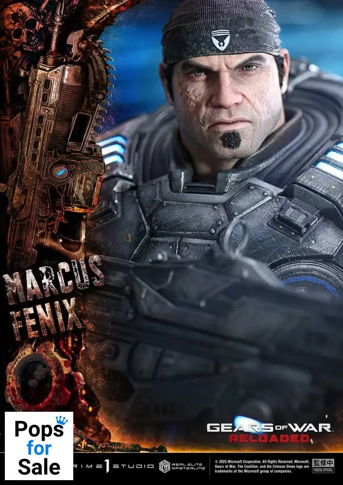 Gears of War: Reloaded Real Elite Masterline Series Statue 1/3 Marcus Fenix Ultimate Version 97 cm