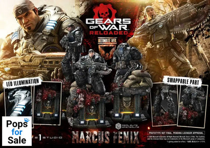 Gears of War: Reloaded Real Elite Masterline Series Statue 1/3 Marcus Fenix Ultimate Version 97 cm