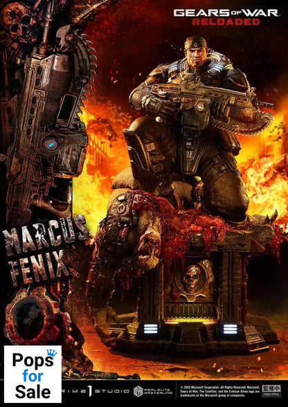 Gears of War: Reloaded Real Elite Masterline Series Statue 1/3 Marcus Fenix Ultimate Version 97 cm