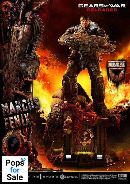 Gears of War: Reloaded Real Elite Masterline Series Statue 1/3 Marcus Fenix Ultimate Version 97 cm