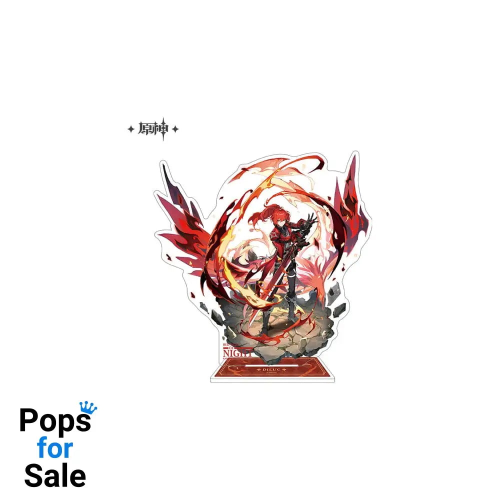 Genshin Impact Acrylic Phone Stand Diluc 17 cm