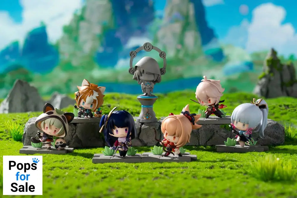 Genshin Impact Battle Scene Collection Mini Figures 6-Pack Inazuma Edition 6 cm Mini-figures