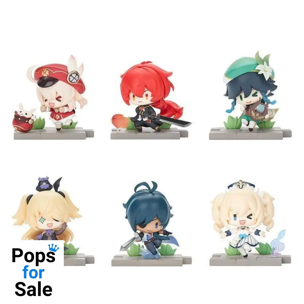 Genshin Impact Battle Scene Series Trading Figure 6-Pack Mondstadt Edition 5 cm