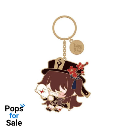 Genshin Impact Character Metal Keychain Hu Tao Keyrings