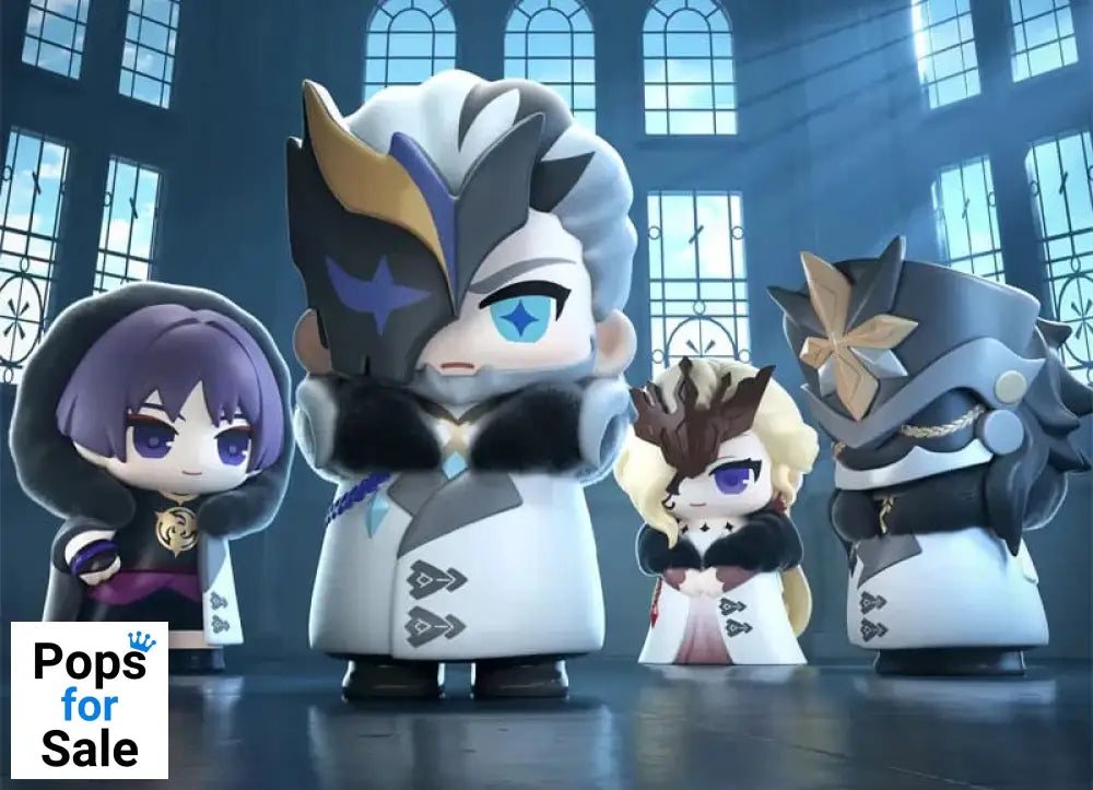 Genshin Impact Mini Figures Fatui Harbingers Chibi Design 7 cm Blind Box Display (9)