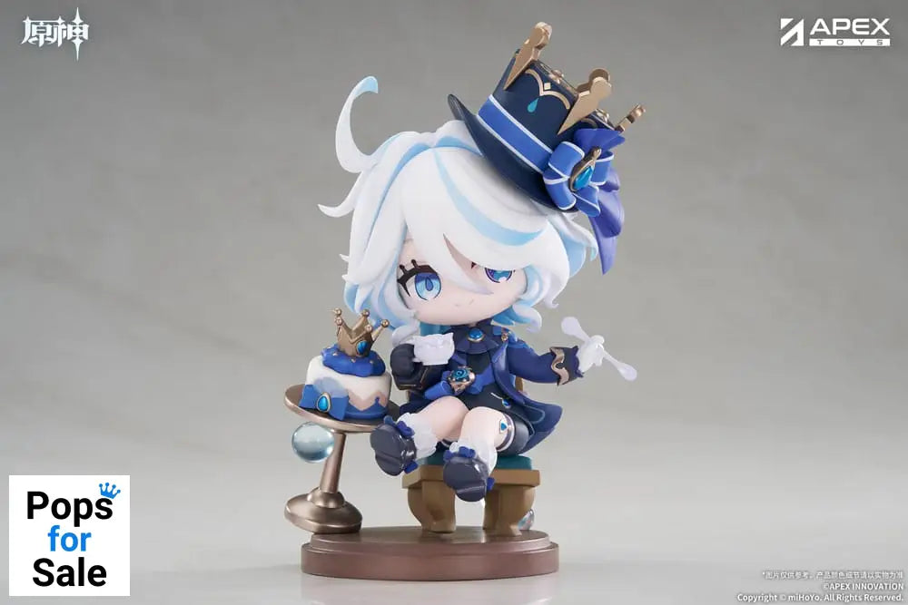 Genshin Impact PVC Statue Furina Amai Gogo no Sanbika Chibi Chara Ver. 13 cm