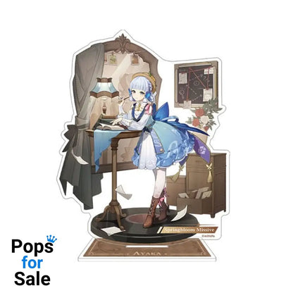 Genshin Impact Teyvat Style Series Acrylic Diorama Kamisato Ayaka: Springbloom Missive 13 cm Mini-figures