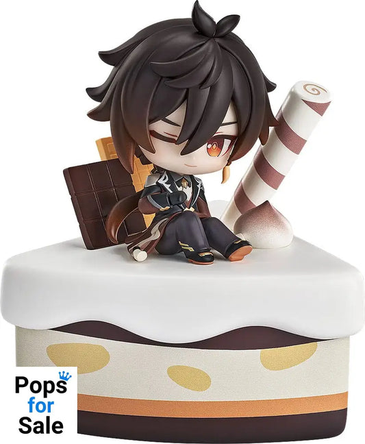 Genshin Impact Wondrous Travels Series Figure Zhongli Chibi 12 cm Mini-figures