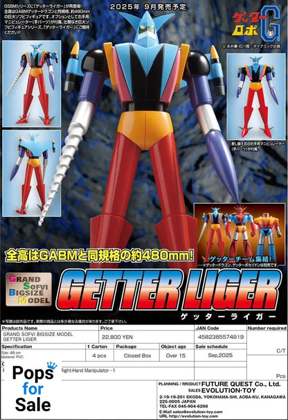 Getter Robo Grand Sofvi Bigsize Model PVC Statue Getter Liger 48 cm