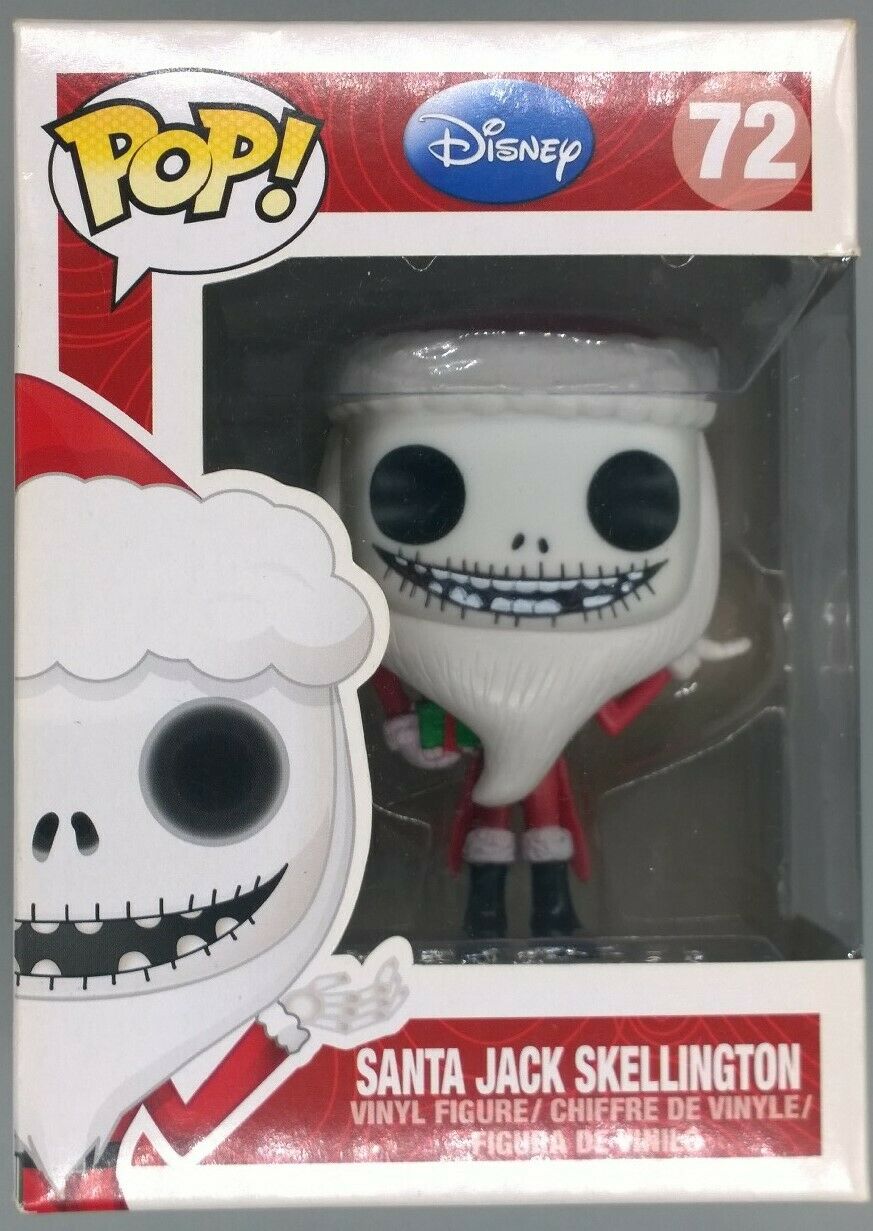 #72 Santa Jack Skellington Disney The Nightmare Box Damaged Funko POP
