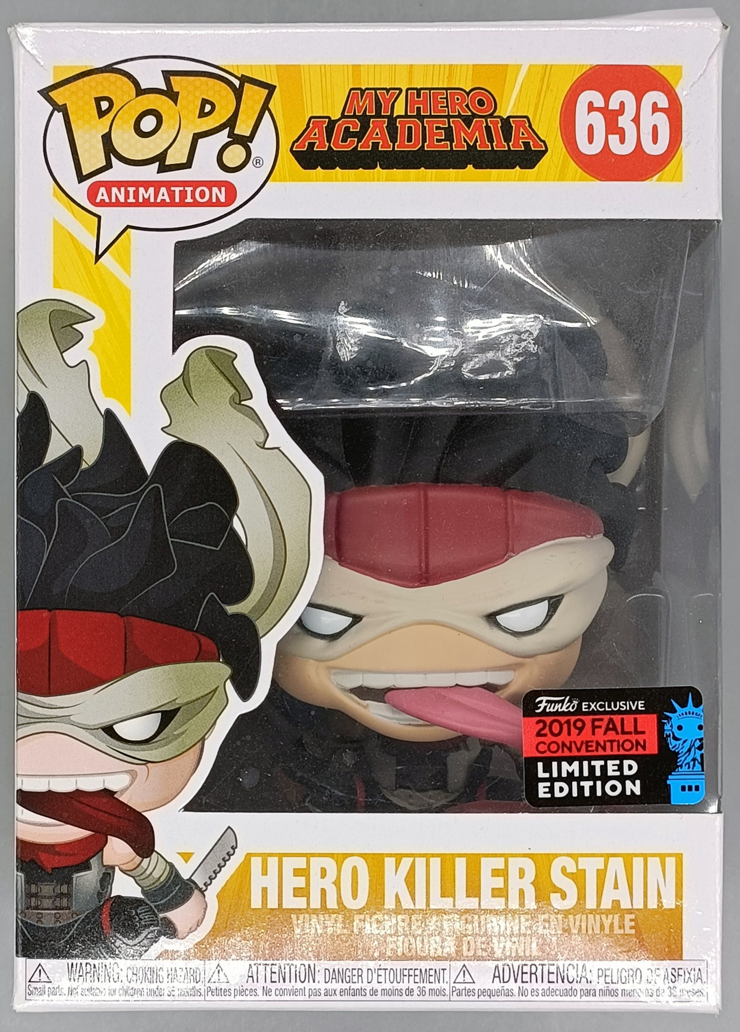 #636 Hero Killer Stain - My Hero Academia - 2019 Con Box Damaged Funko POP