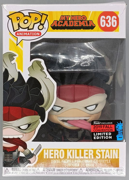 #636 Hero Killer Stain - My Hero Academia - 2019 Con Box Damaged Funko POP