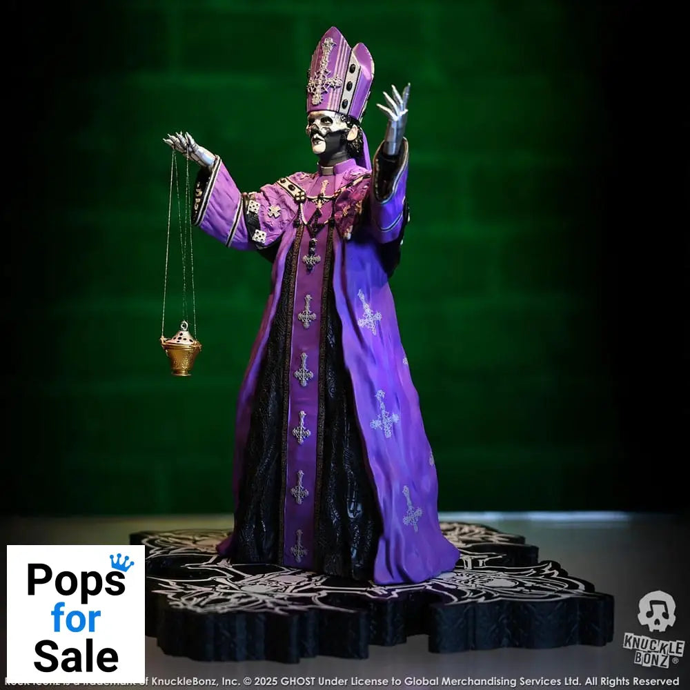 Ghost Rock Iconz Statue Papa V Perpetua Purple Robes 22 cm