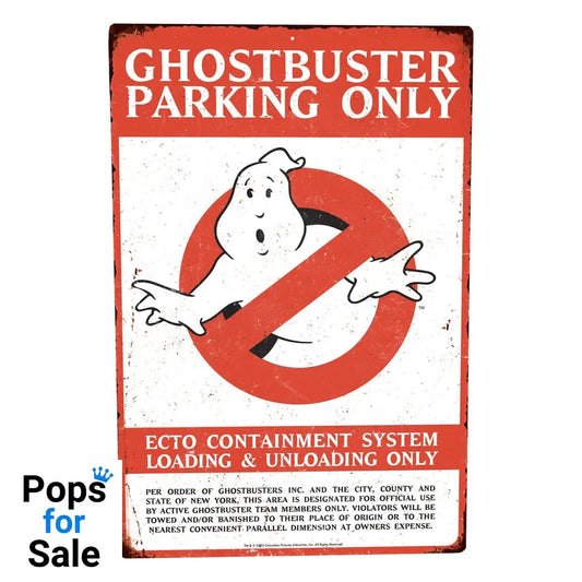 Ghostbusters Metal Sign Parking
