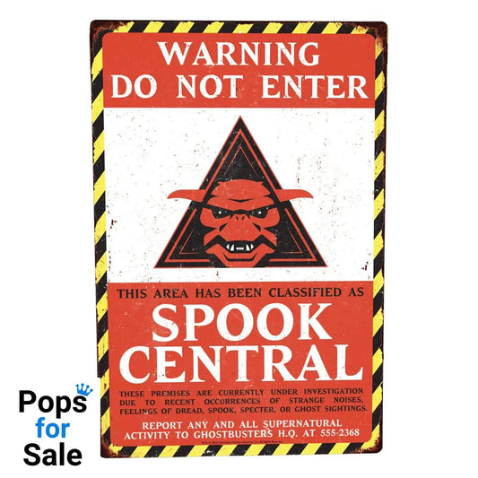 Ghostbusters Metal Sign Spook Central