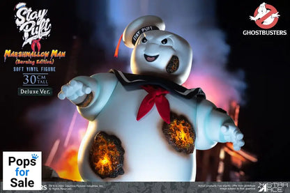Ghostbusters Soft Vinyl Statue Stay Puft Marshmallow Man Burnign Edition Deluxe Version 30 cm