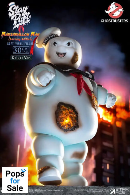 Ghostbusters Soft Vinyl Statue Stay Puft Marshmallow Man Burnign Edition Deluxe Version 30 cm