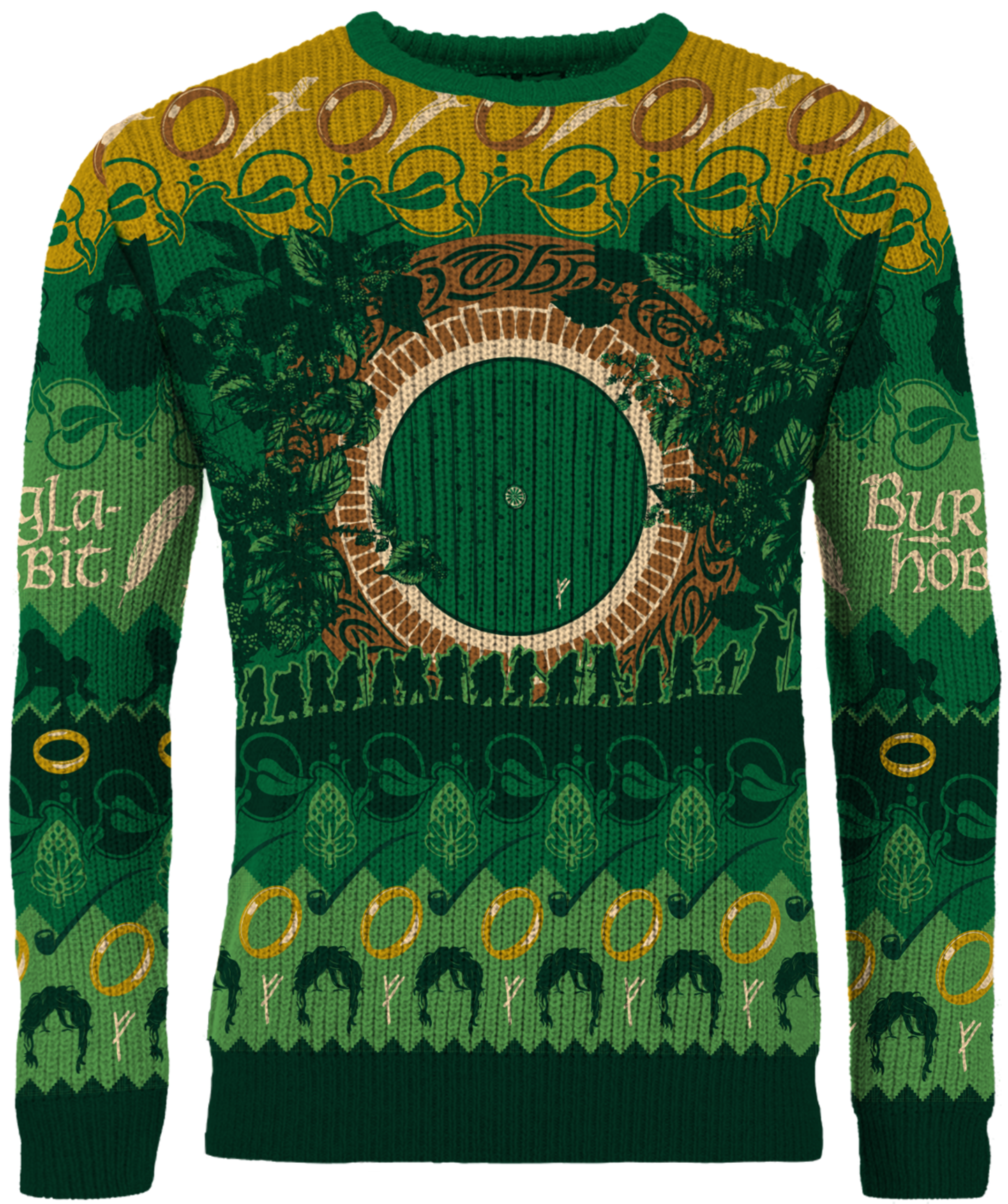 Lord of the Rings: The Shire Christmas Jumper (Size: L)