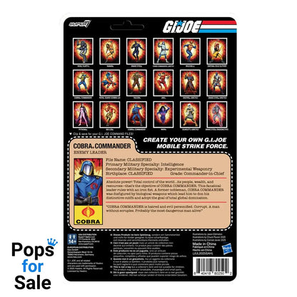 GI Joe ReAction+ Action Figure Wave 06 Cobra Commander (Movie, Black Cape) 10 cm