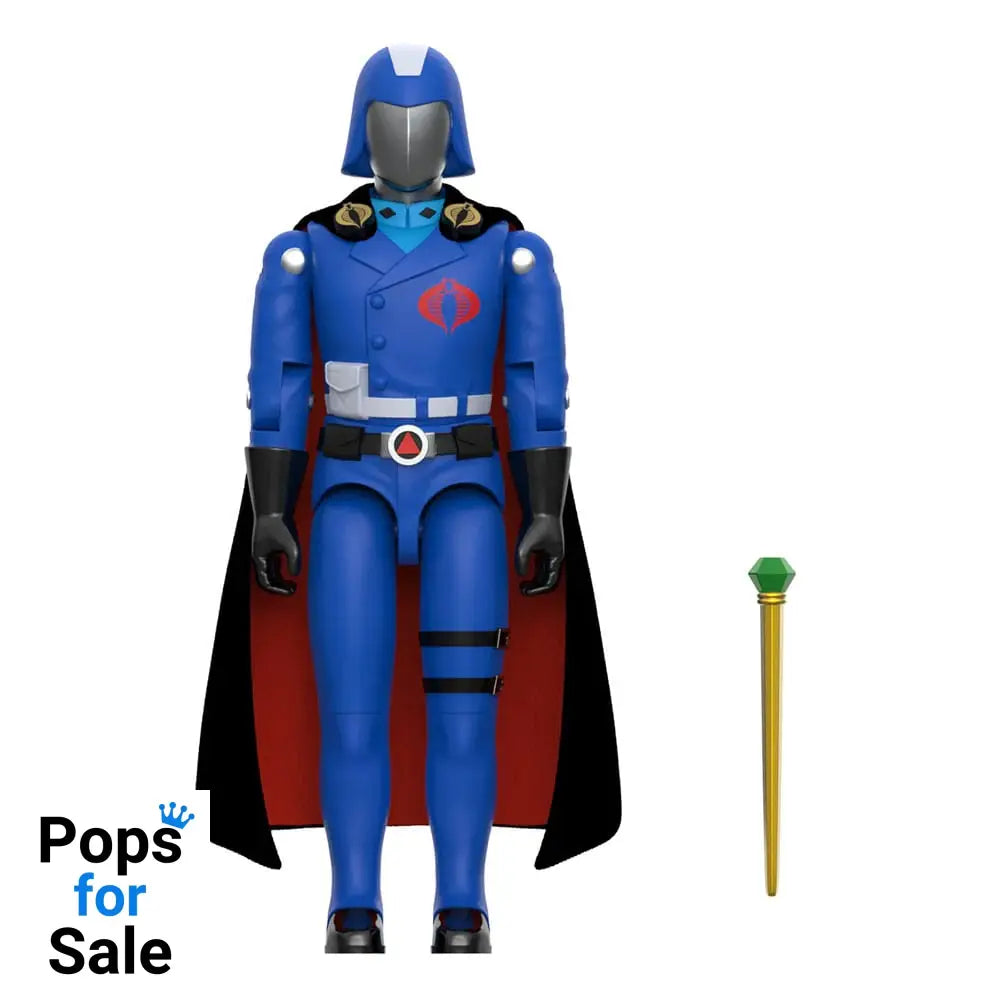 GI Joe ReAction+ Action Figure Wave 06 Cobra Commander (Movie, Black Cape) 10 cm