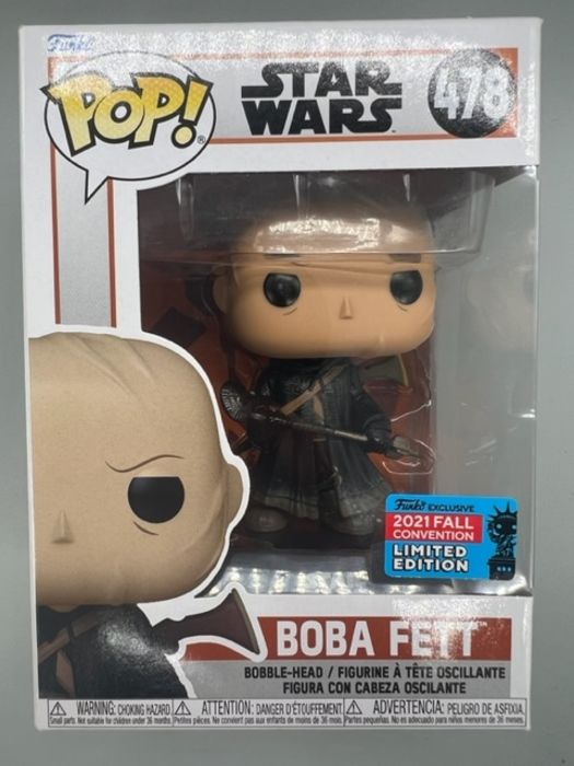 #478 Boba Fett (w/ Weapons) Star Wars The Mandalorian Box Damaged Funko POP