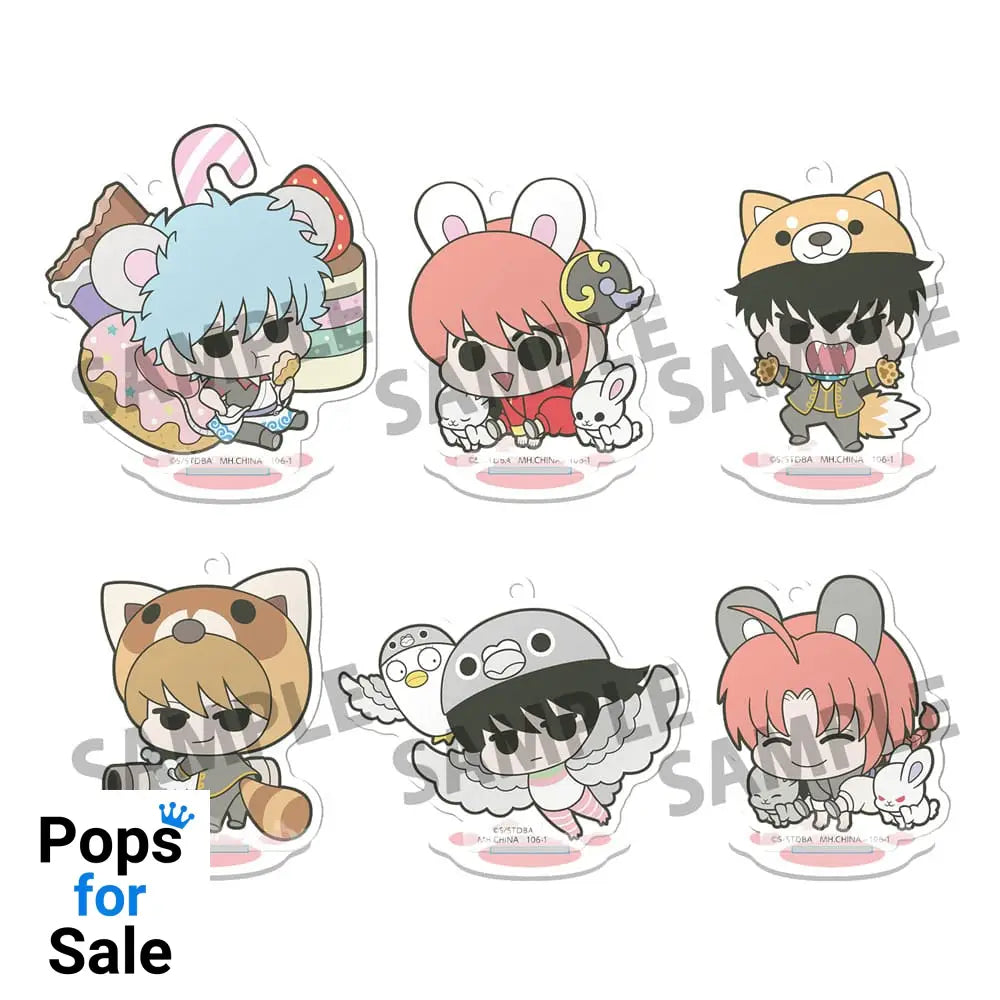 Gintama Acrylic Figure Prince Hata & Animal Paradise 6 cm Display (6)