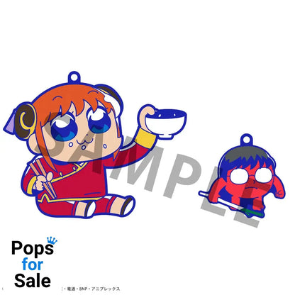 Gintama x Okawabukubu Rubber Mascot Buddycolle Rubber Charms Gintama Oshanti 7 cm Assortment (8)