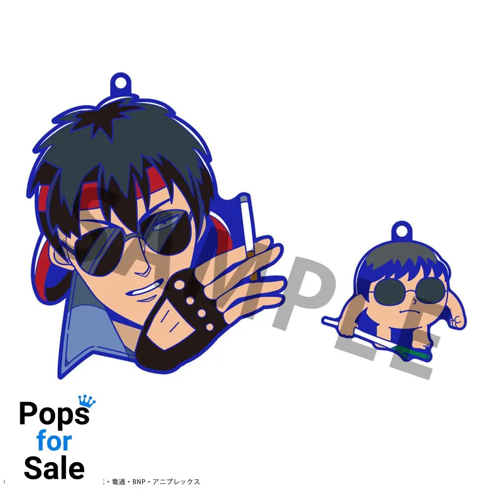 Gintama x Okawabukubu Rubber Mascot Buddycolle Rubber Charms Gintama Oshanti 7 cm Assortment (8)