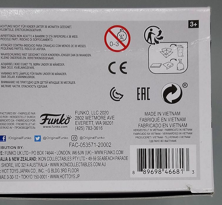 #604 Black Widow (White) - Marvel Black Widow - Box Damaged Funko POP