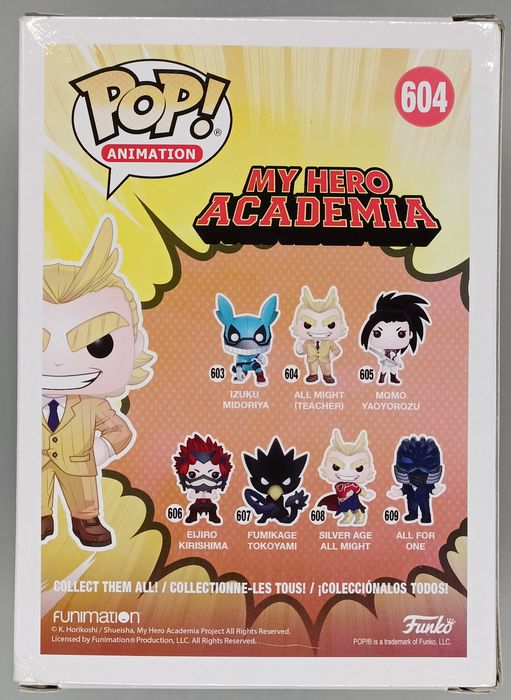604 All Might (Teacher) - My Hero Academia Funko POP - Box Damaged