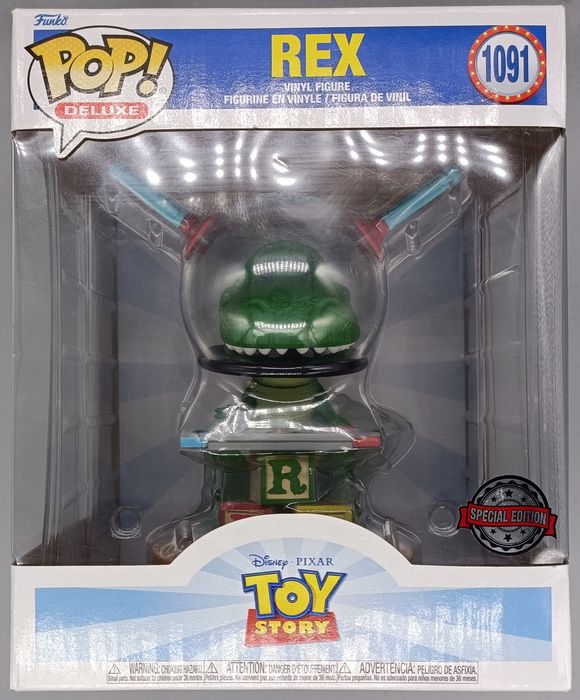 1091 Rex (w/ Controller) - Deluxe - Disney Toy Story Funko POP - Box Damaged