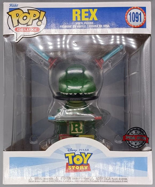 1091 Rex (w/ Controller) - Deluxe - Disney Toy Story Funko POP - Box Damaged