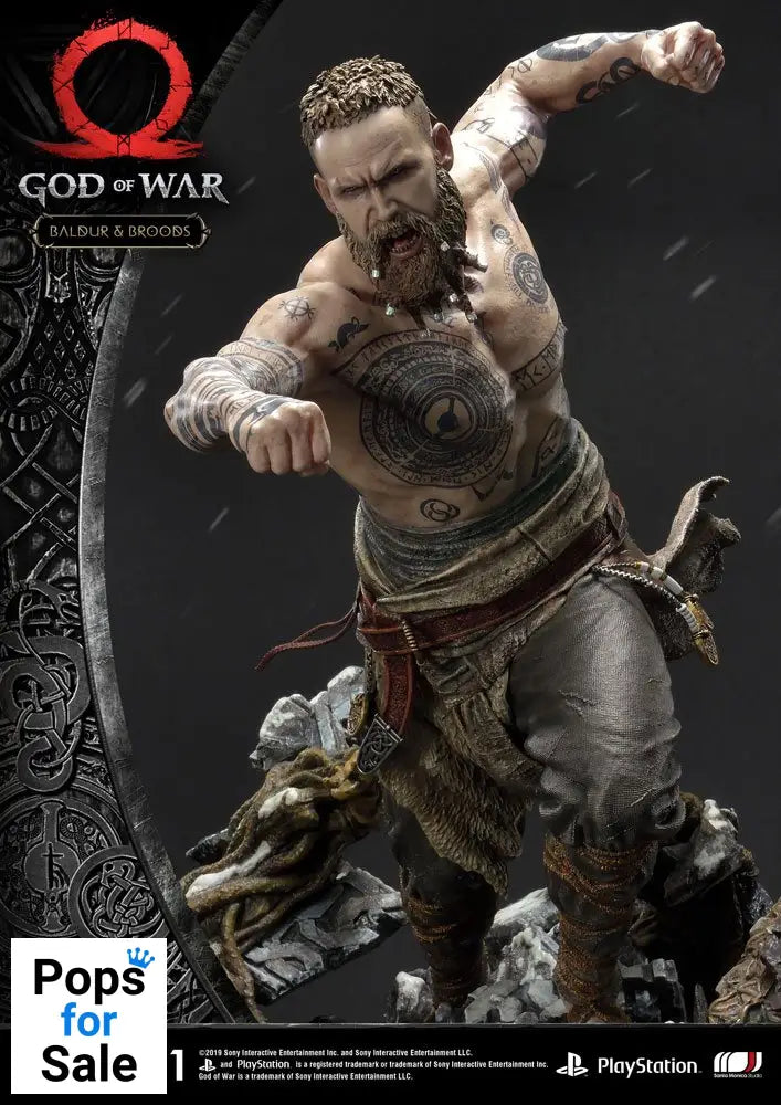 God of War (2018) Statue Baldur & Broods 62 cm