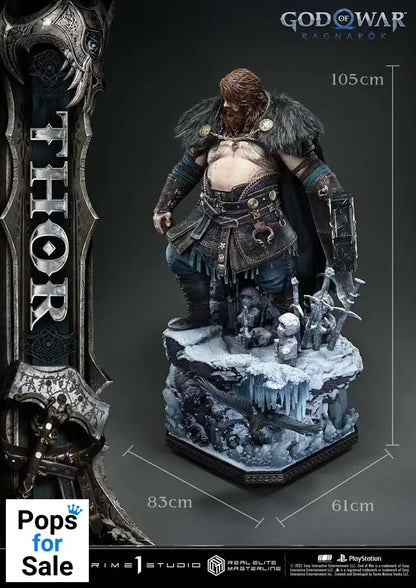 God of War: Ragnarök Real Elite Masterline Series Statue 1/3 Thor 105 cm Statues