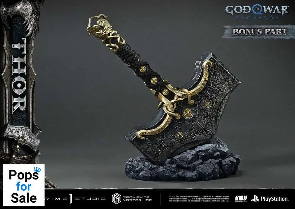 God of War: Ragnarök Real Elite Masterline Series Statue 1/3 Thor Deluxe Bonus Version 105 cm