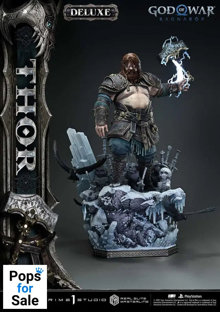 God of War: Ragnarök Real Elite Masterline Series Statue 1/3 Thor Deluxe Version 105 cm