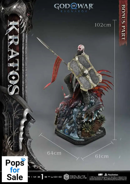 God of War: Ragnarok Real Elite Masterline Series Statue 1/3 Kratos Ultimate Bonus Version 95 cm