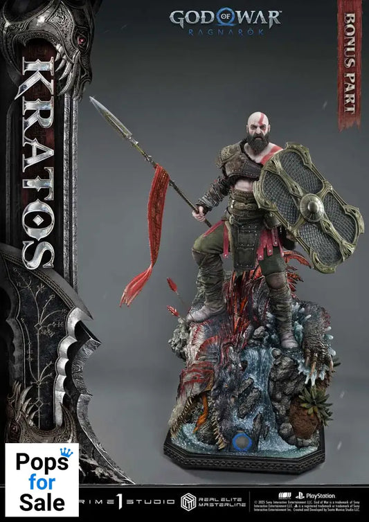God of War: Ragnarok Real Elite Masterline Series Statue 1/3 Kratos Ultimate Bonus Version 95 cm Statues