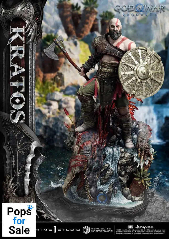 God of War: Ragnarok Real Elite Masterline Series Statue 1/3 Kratos Ultimate Version 95 cm Statues