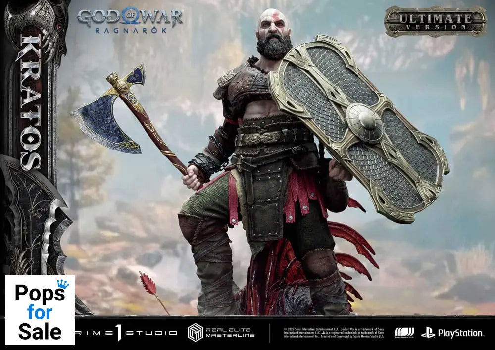 God of War: Ragnarok Real Elite Masterline Series Statue 1/3 Kratos Ultimate Version 95 cm Statues
