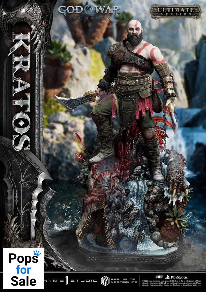 God of War: Ragnarok Real Elite Masterline Series Statue 1/3 Kratos Ultimate Version 95 cm