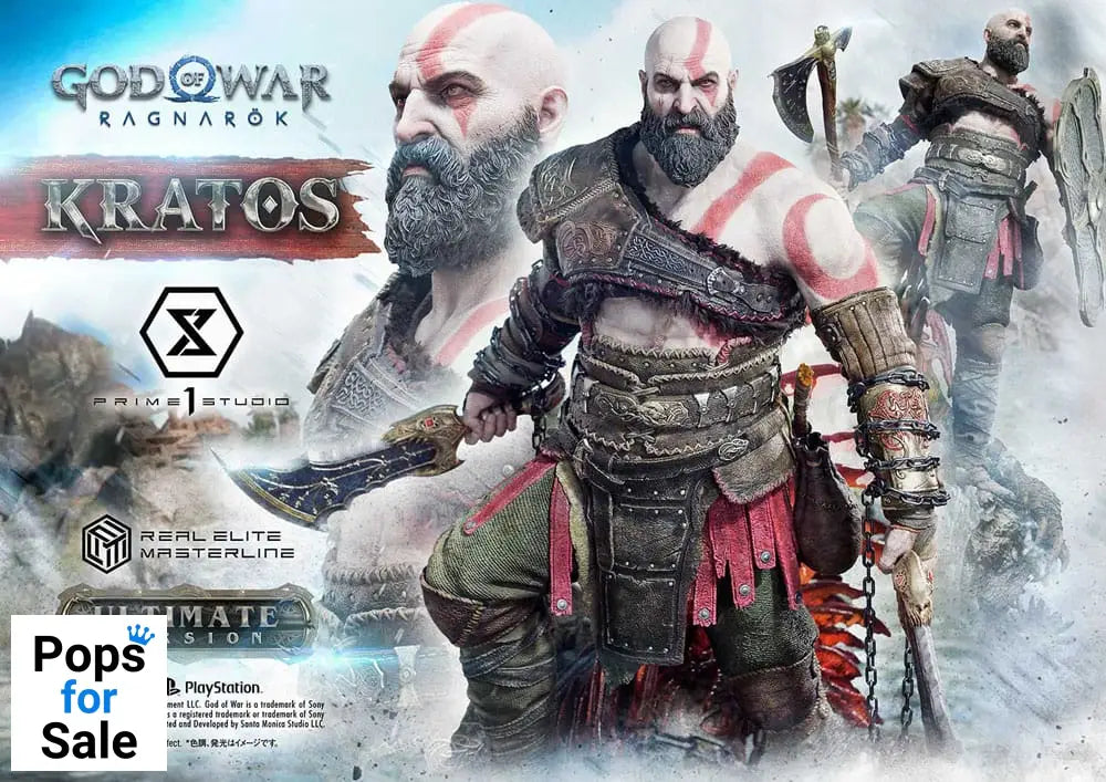 God of War: Ragnarok Real Elite Masterline Series Statue 1/3 Kratos Ultimate Version 95 cm