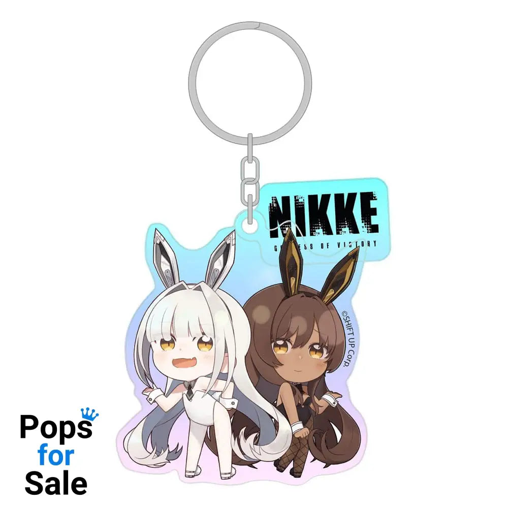 Goddess of Victory: Nikke Acrylic Keychain Blanc & Noir Holographic 7 cm