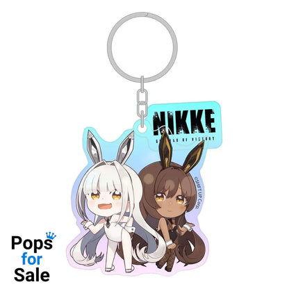 Goddess of Victory: Nikke Acrylic Keychain Blanc & Noir Holographic 7 cm Keyrings