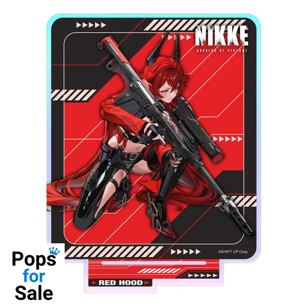 Goddess of Victory: Nikke Crouching Series Acrylic Stand Red Hood Holographic 14 cm Mini-figures