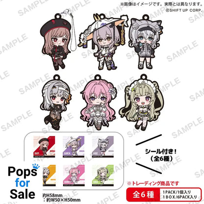Goddess of Victory: Nikke PVC Figures Rubber Strap Vol. 1 Box Ver. 5 cm Assortment (6)