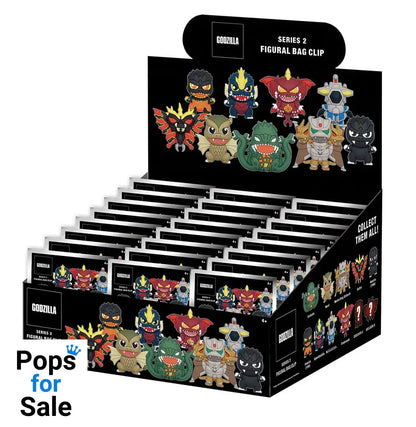 Godzilla  3D PVC Bag Clips  Series 2 Display (24)