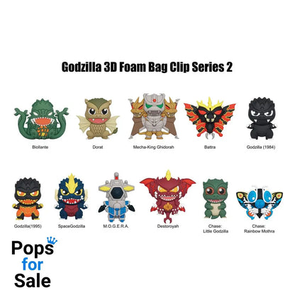 Godzilla 3D PVC Bag Clips Series 2 Display (24) Keyrings