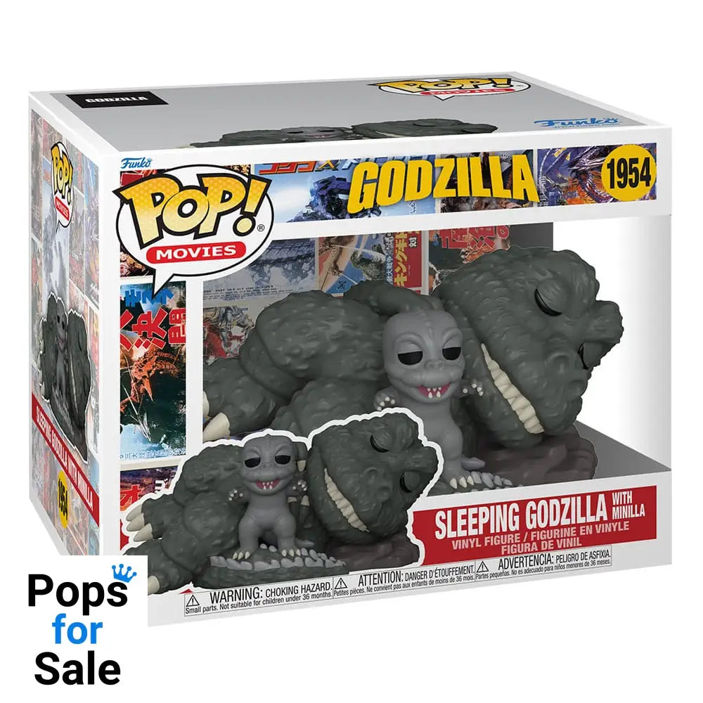 Godzilla Super Sized POP! Movies Vinyl Figure Sleeping Godzilla with Minilla 15 cm