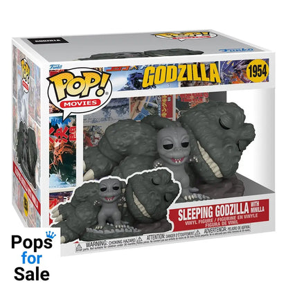 Godzilla Super Sized POP! Movies Vinyl Figure Sleeping Godzilla with Minilla 15 cm
